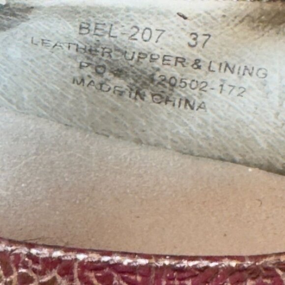 ALEGRIA Belle Women's Metallic Mary Jane Shoes Leather Adjustable Strap Size 37 - Picture 10 of 11